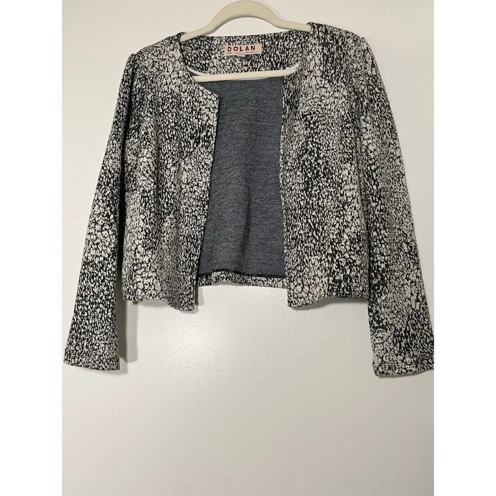 Anthropologie Dolan Black White Eva Jacket Sz M